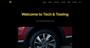 Tech Motors Homepage 